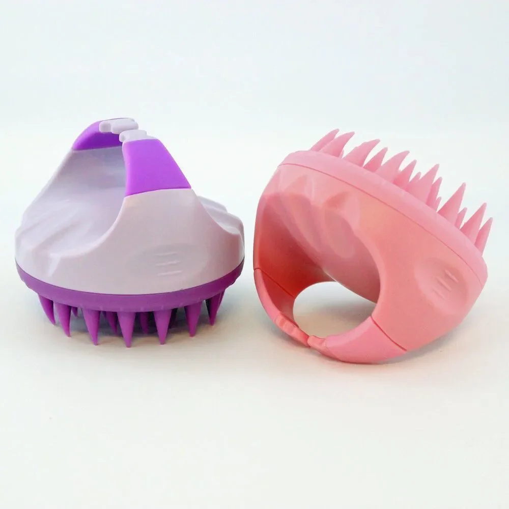 2 pcs Scalp Massager Shampoo Brush, Scalp Scrubber Soft Silicone Dandruff Remove